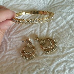 Bracelet and earings set